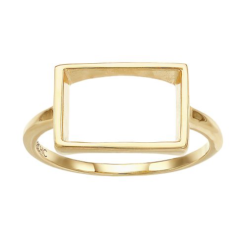 14k Gold Frame Ring