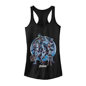 Juniors' Marvel Avengers: Endgame Group Logo Tank Top