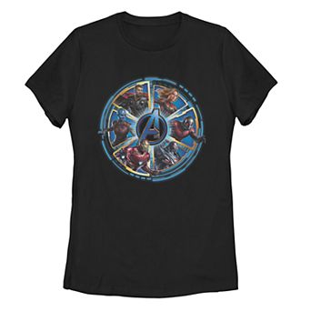Juniors' Marvel Avengers: Endgame Circle Logo Tee