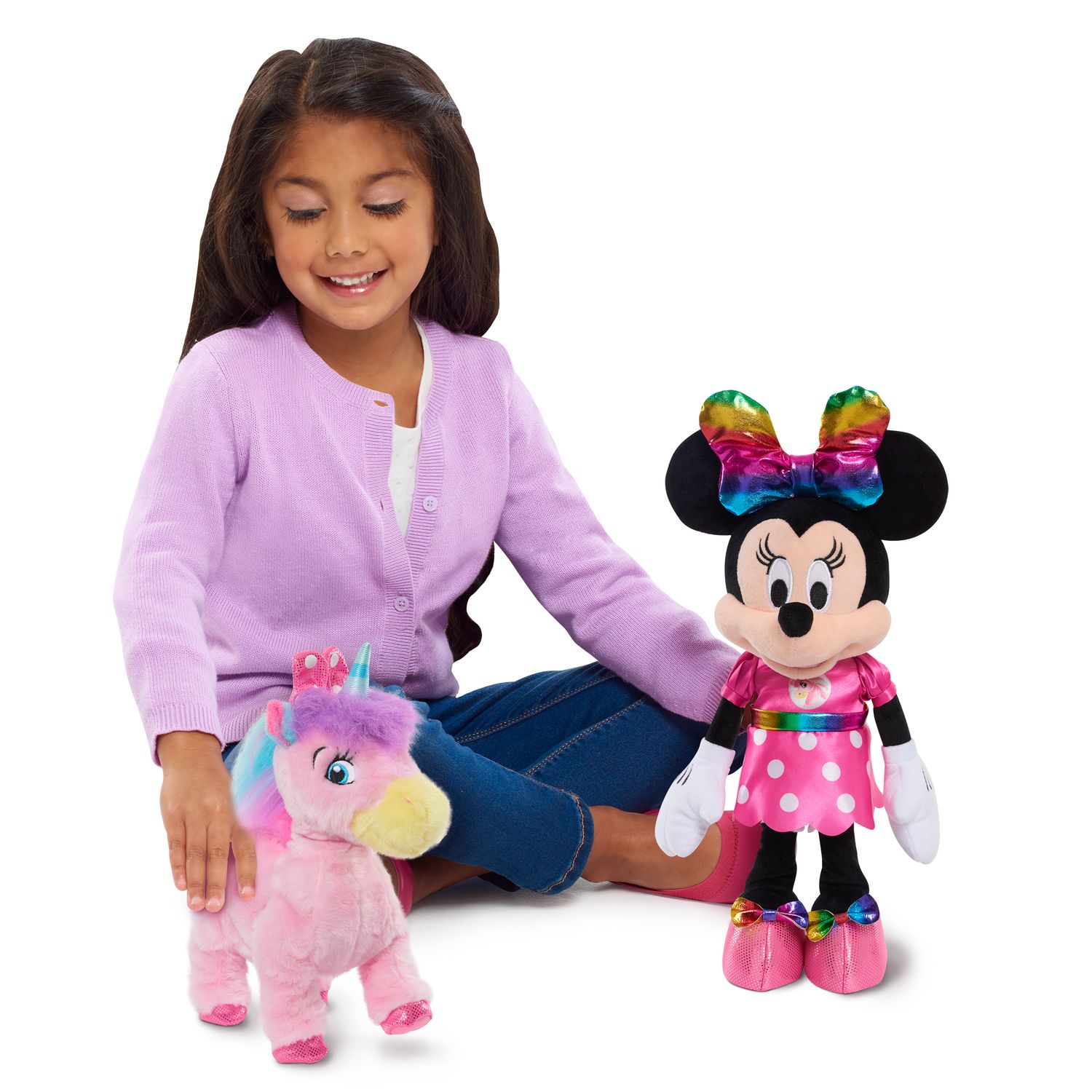 Детская мягкая игрушка Just Play Minnie's Walk & Dance Unicorn Feature Plush — фото 5