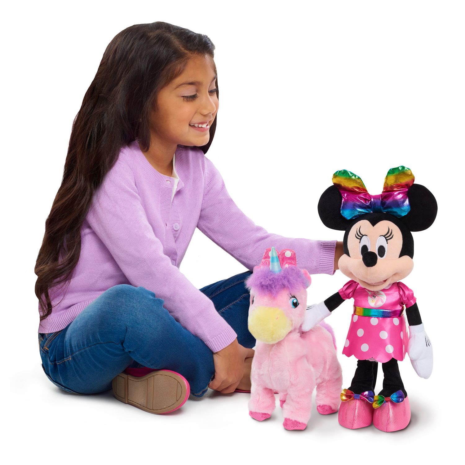 Детская мягкая игрушка Just Play Minnie's Walk & Dance Unicorn Feature Plush — фото 6