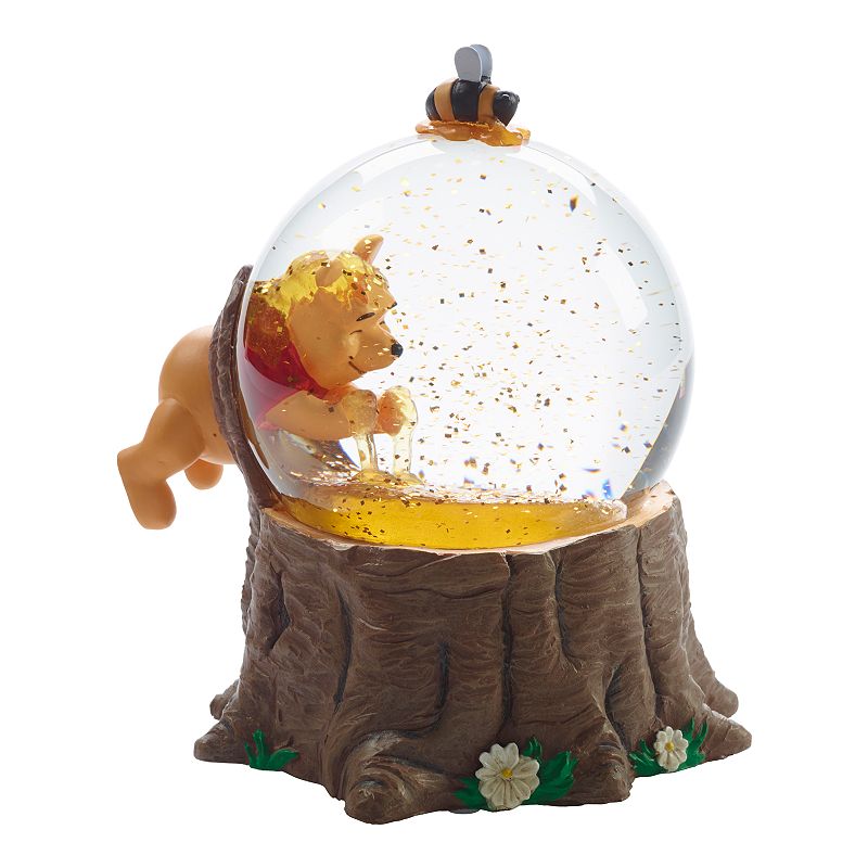 Precious Moments Disney Winnie The Pooh Stump Waterball, Multicolor