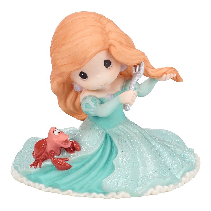 Precious Moments Disney Ariel With Sebastian Figurine, Multicolor