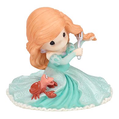 Precious Moments Disney Ariel With Sebastian Figurine