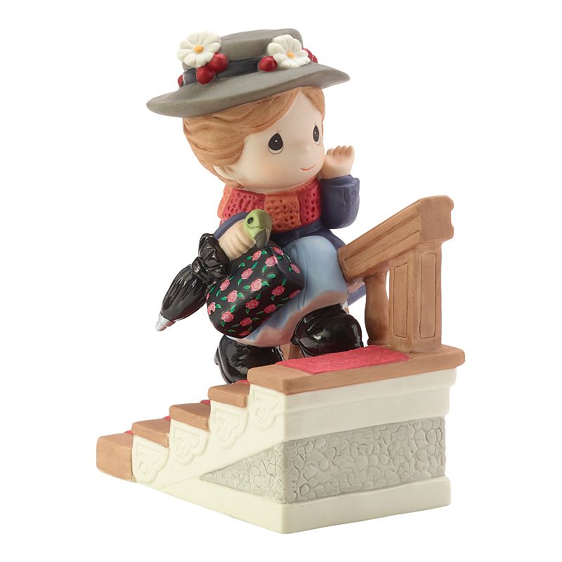 Precious Moments Disney Mary Poppins On Banister Figurine, Multicolor