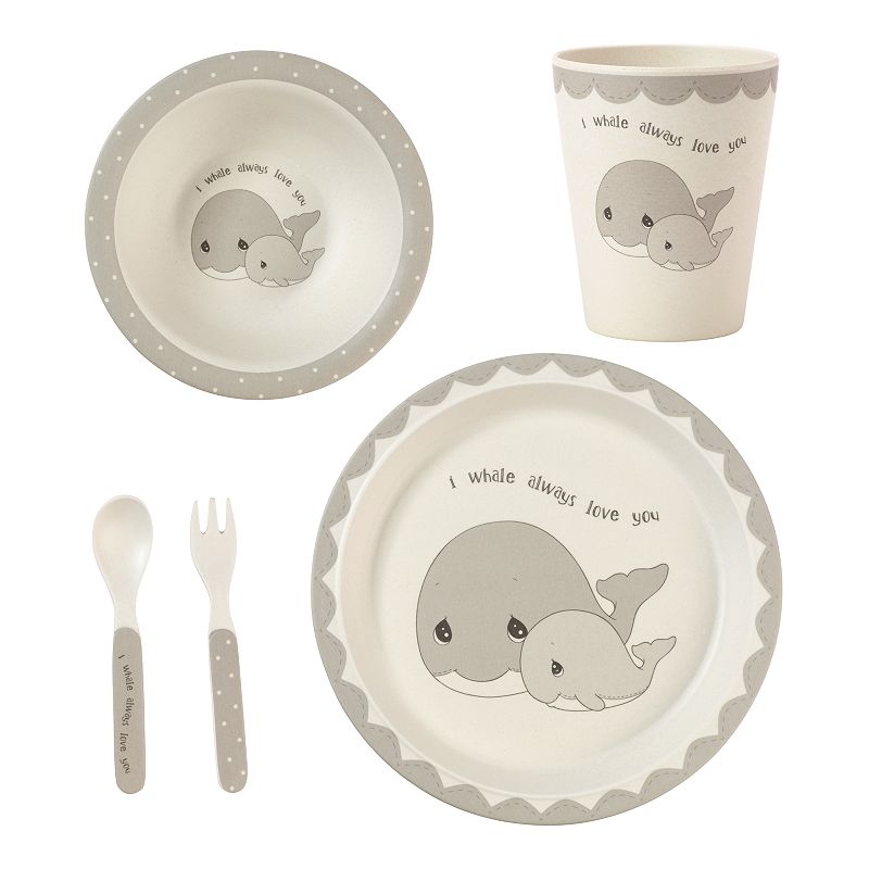 Precious Moments Set of 5 Mealtime Whale Gift Set, Multicolor