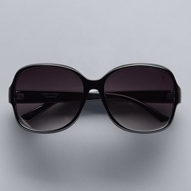 Women's Simply Vera Vera Wang Birdie Midsize Square Sunglasses