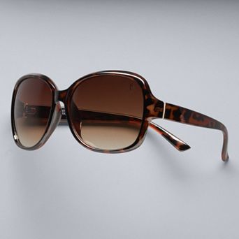 Women's Simply Vera Vera Wang Birdie Midsize Square Sunglasses