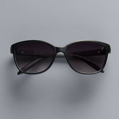 Women's Simply Vera Vera Wang Bobbin Small Wayfarer Sunglasses