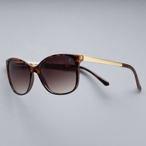 Simply Vera Vera Wang Delrio Midsize Wayfarer Sunglasses