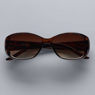 Simply Vera Vera Wang Latrice Midsize Rectangle Sunglasses