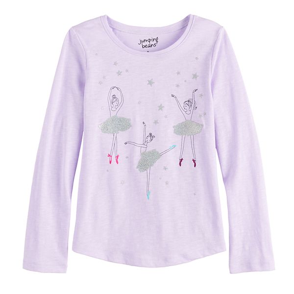 Girls 4-12 Jumping Beans® Graphic Shirttail-Hem Tee