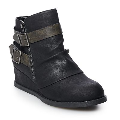 Kohls womens wedge boots hotsell