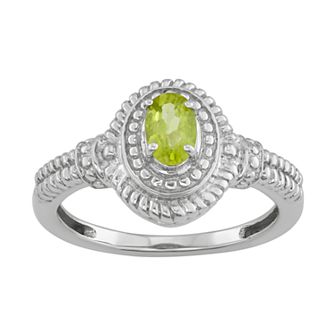 Jewelexcess Sterling Silver 0.40 C.T.W. Gemstone Ring