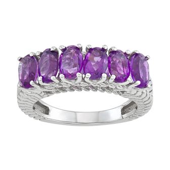 Jewelexcess Sterling Silver 2.80 C.T.W. Gemstone Ring