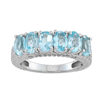 Jewelexcess Sterling Silver 2.80 C.T.W. Gemstone Ring