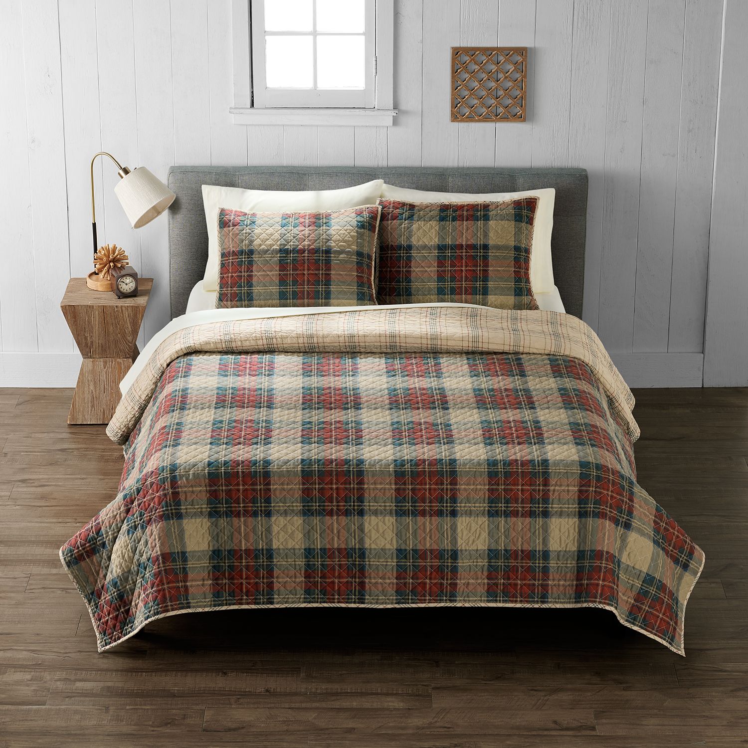 Cuddl Duds Flannel Quilt Set   3757615 Tartan