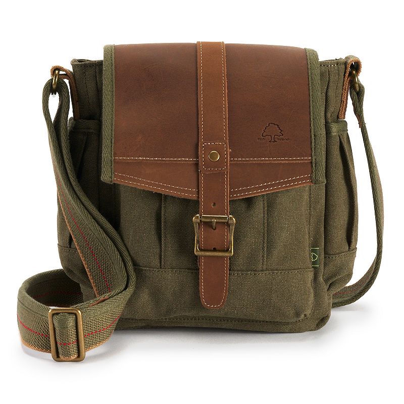 Womens The Same Direction TSD Brand Turtle Ridge Crossbody Bag, Green
