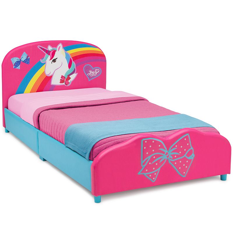 Delta Children JoJo Siwa Upholstered Twin Bed, Pink