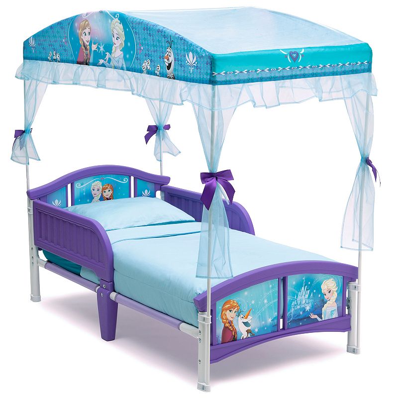 Delta Children Disney Frozen Toddler Canopy Bed, Blue