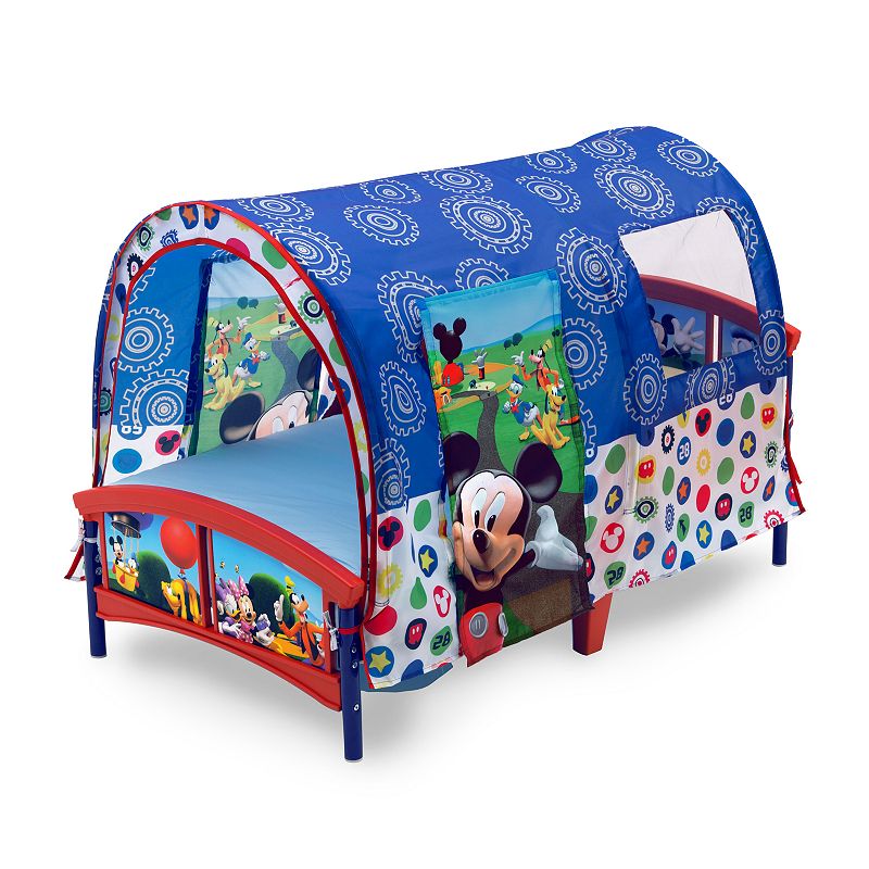 Delta Children Disney Mickey Mouse Plastic Toddler Canopy Bed, Blue
