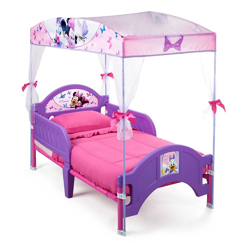 Delta Children Disneys Minnie Mouse Toddler Canopy Bed, Pink