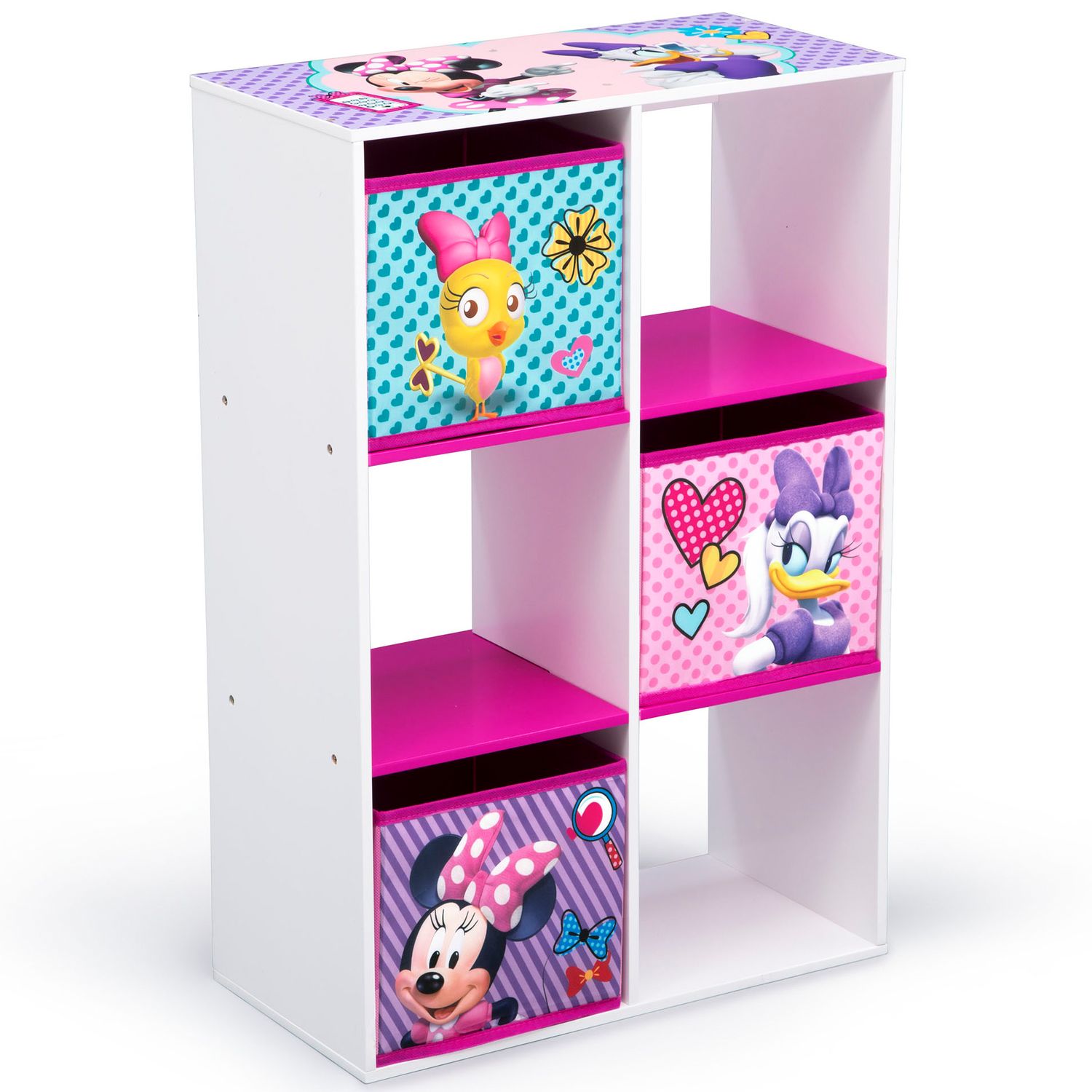 pink toy storage unit