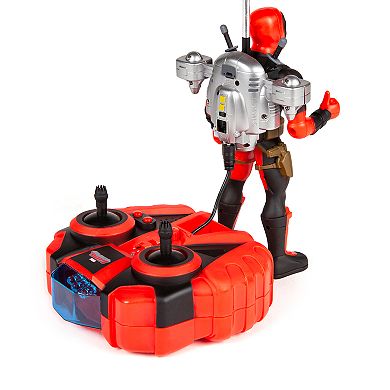 World Tech Toys Deadpool Jetpack Flying Figure Helicopter
