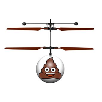 World Tech Toys Poop Emoji Heli Ball