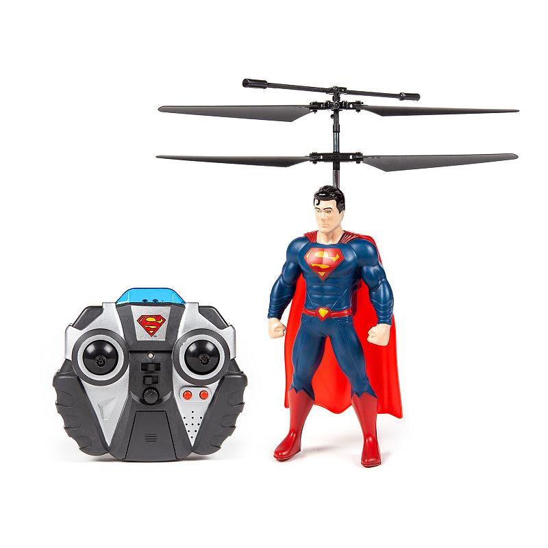 World Tech Toys Superman Flying Figure 2 Channel Helicopter, Blue