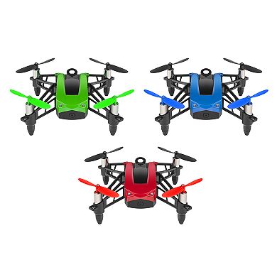World Tech Toys Elite Goblin 2.4GHz 4.5CH 25 MPH RC Racing Drone Quadcopter (Blue)