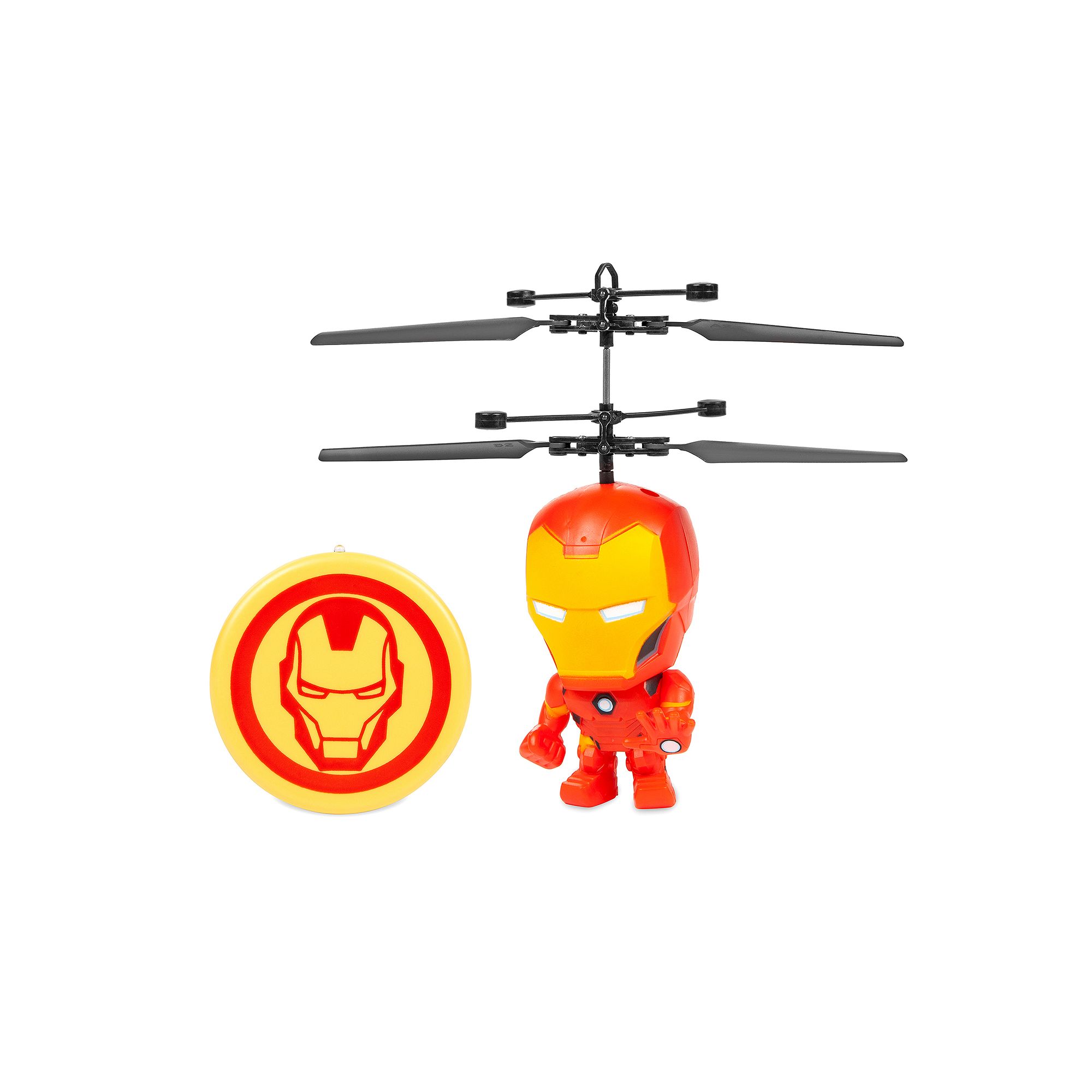 World Tech Toys Marvel Iron Man 3.5 Inch Flying Figure IR UFO Big Head Heli