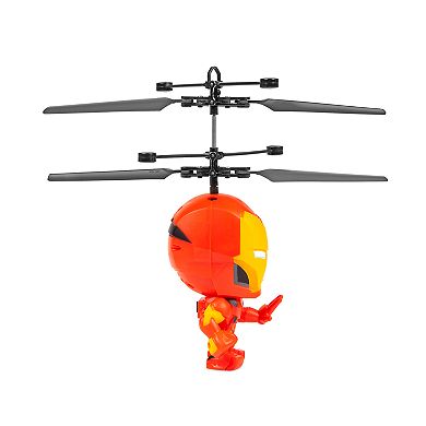 World Tech Toys Marvel Iron Man 3.5 Inch Flying Figure IR UFO Big Head Helicopter