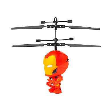 World Tech Toys Marvel Iron Man 3.5 Inch Flying Figure IR UFO Big Head Helicopter