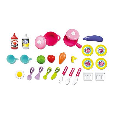 World Tech Toys Lil' Chef Pink 37 Piece Luggage Playset