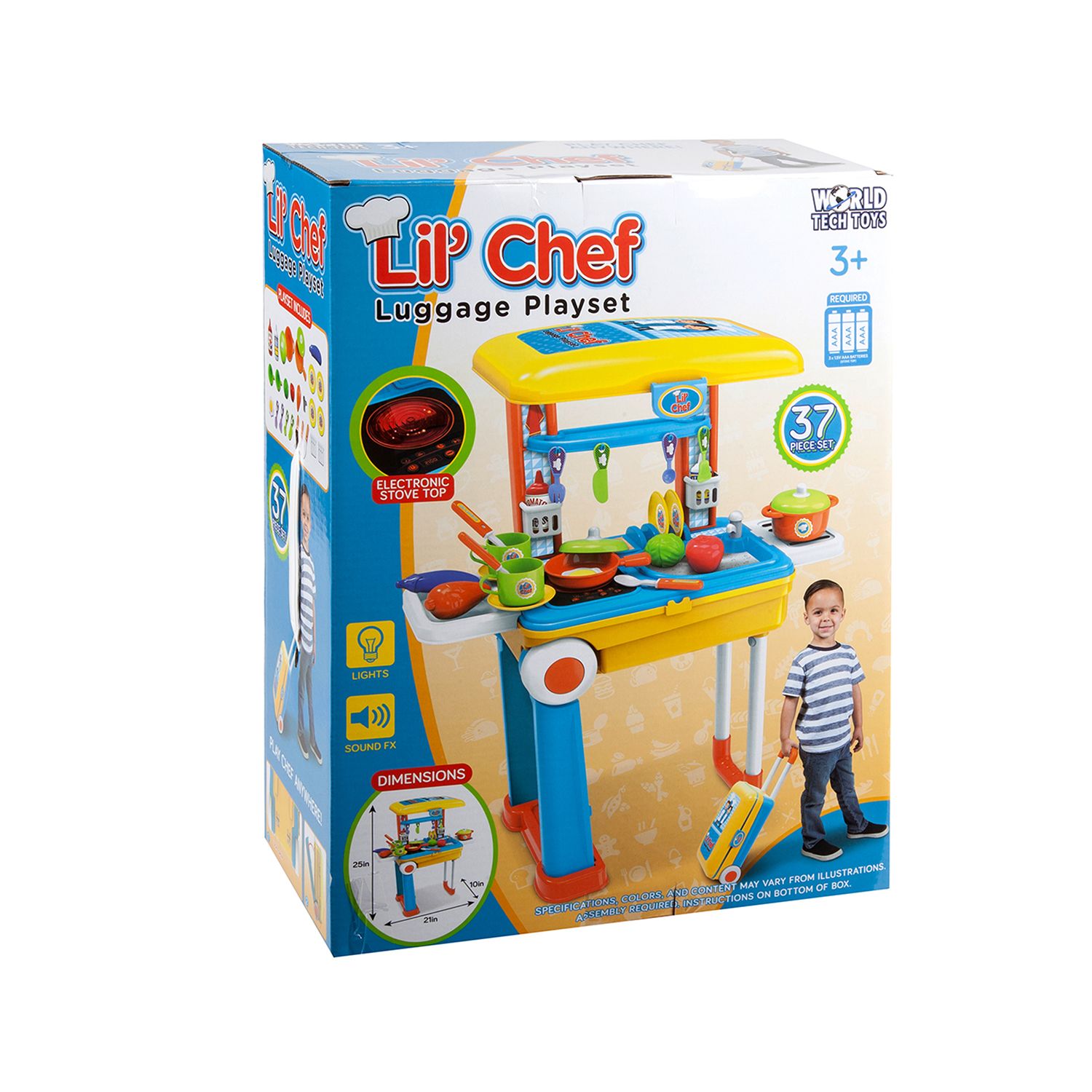 World Tech Toys Lil Chef 37 Piece Luggage Playset   3758640 ALT3