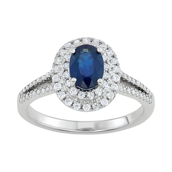 Vera wang sapphire hot sale wedding ring