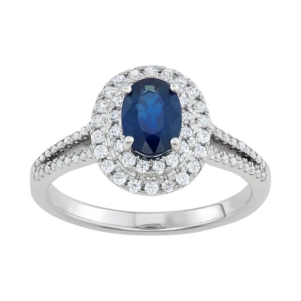 vera wang sapphire and diamond ring