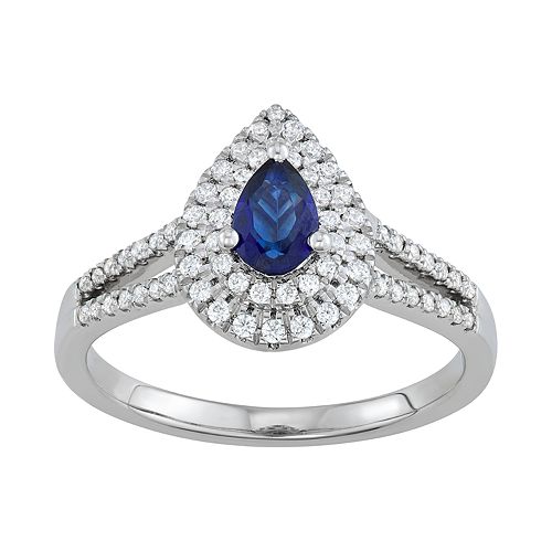 vera wang teardrop engagement ring