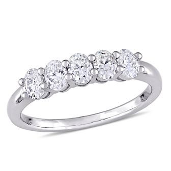 Stella Grace 14k White Gold 1 Carat T.W. Diamond 5-Stone Ring