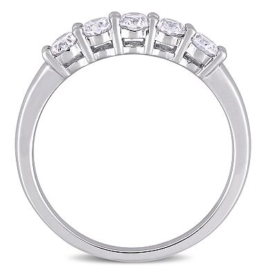Stella Grace 14k White Gold 1 Carat T.W. Diamond 5-Stone Ring