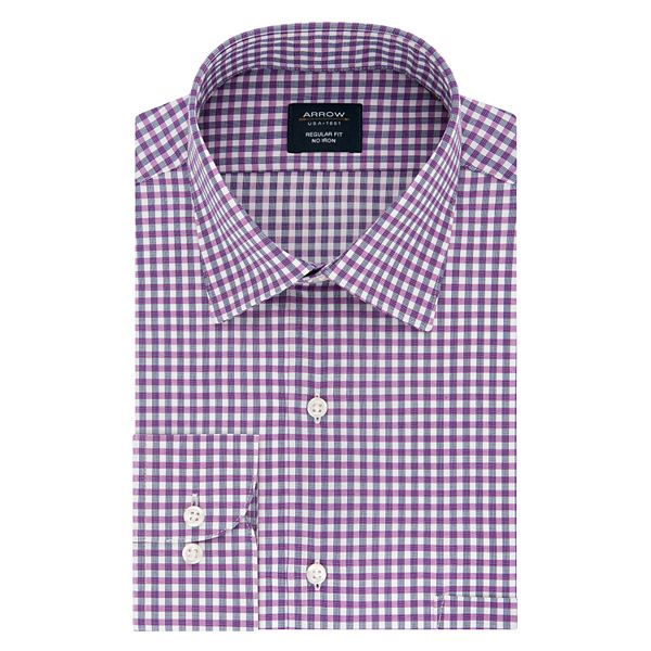 Men's Arrow Regular-Fit Spread-Collar Dress Shirt