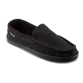 Isotoner Men's Microsuede Moccasin Memory Foam Slippers Shoes for Indoor/Outdoor