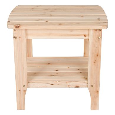 Shine Company Rectangular Side Table