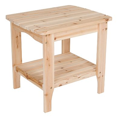 Shine Company Rectangular Side Table