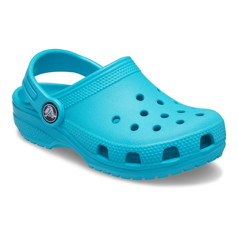 Crocs Classic Girls Clogs, Girls, Size: 4 T, Light Blue