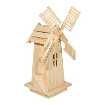 Shine Company Decorative Windmill - Natural