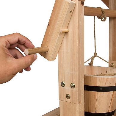 Shine Company Decorative Wishing Well - Natural