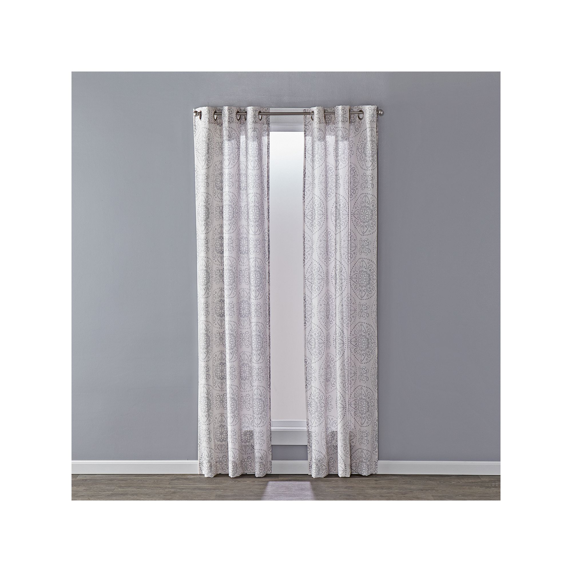 Saturday Knight, Ltd. 1-pack SunSafe Kali Window Curtain, Dove Gray