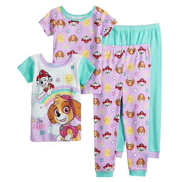 Toddler Girl Paw Patrol Skye & Marshall Tops & Bottoms Pajama Set
